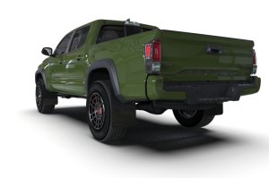 Toyota Tacoma Mud Flap Kit - Rally Armor - UR Black Flap/Green Logo - Black - `16-`23 Toyota Tacoma Mud Flap Kit - Rally Armor - UR Black Flap/Green Logo - Black - `16-`23